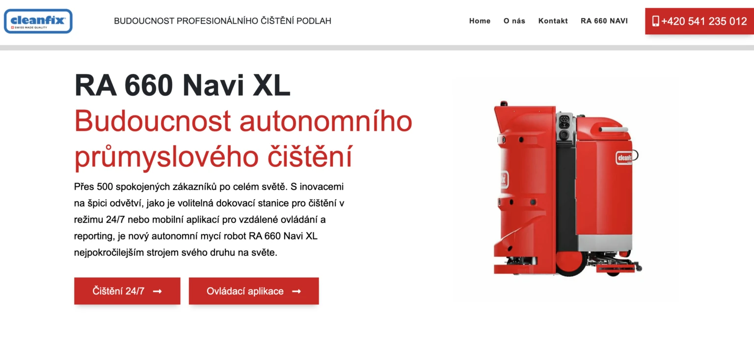 Ukázka realizovaného webu