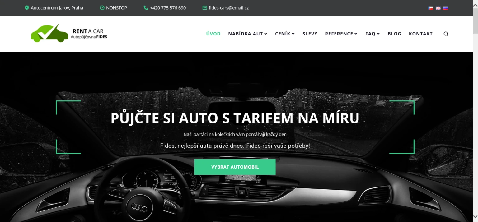 Ukázka realizovaného webu