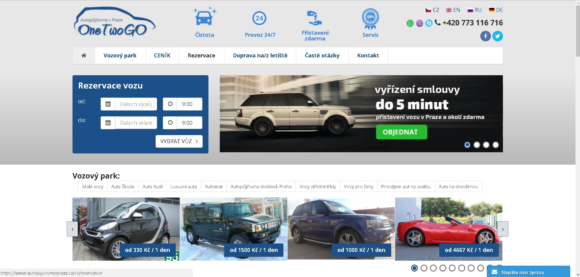 Ukázka realizovaného webu