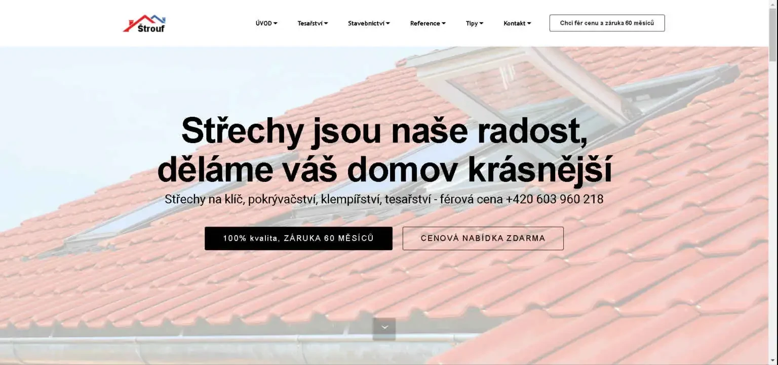 Ukázka realizovaného webu